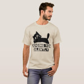 Sassy Cat Peeking T-Shirt – Perfect voor kattenlie (Voorkant volledig)