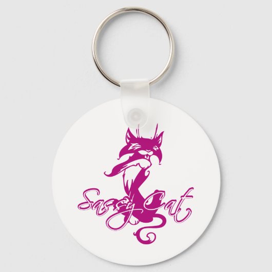 Sassy Cat Sleutelhanger (Voorkant)