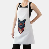 Sassy Cat Sticker Schort (Insitu)