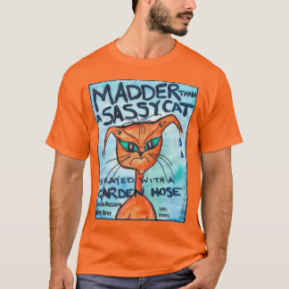 Sassy Cat t-shirt, heren XL T-shirt
