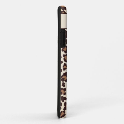 Sassy Cheetah Print Monogram Case-Mate iPhone Case (Achterkant/rechts)