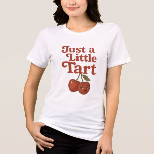 Sassy Cherry Licht Pittige Retro Rode Type Tri-Blend Shirt