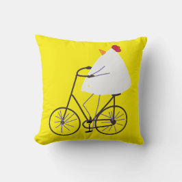Sassy chicken biker kussen
