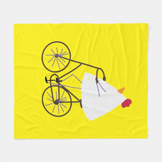 Sassy chicken fleece deken (Voorkant (Horizontaal))