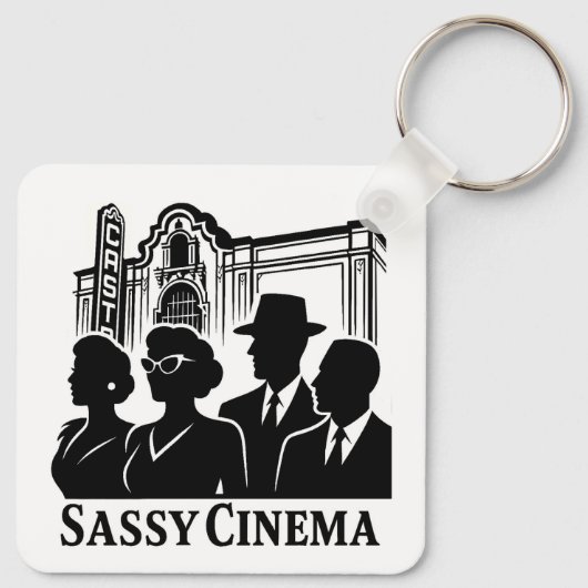 Sassy Cinema Keychain (Achterkant)