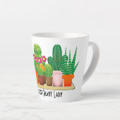 Sassy Classy Cactus Plant Lady Waterverf Latte Mok (Rechterhoek)