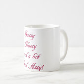 Sassy, Classy en een beetje Bad Assy Mok Humoureus (Voorkant rechts)