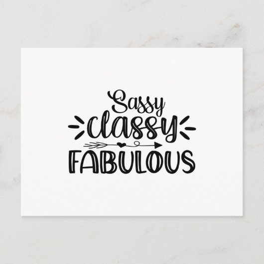 Sassy classy fabulous briefkaart (Voorkant)