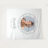 Sassy & Classy Verjaardagsfeestje Foto Witte Achte Wandkleed (Voorkant (horizontaal))