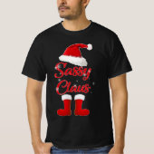 sassy claus kerstmis t-shirt (Voorkant)