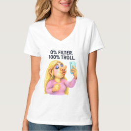Sassy Confident Influencer Fabulous Selfie Troll T-shirt