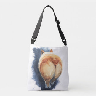 Sassy Corgi Butt Cross-body Canvas tas