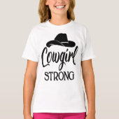 Sassy Cowgirl Sterong Cowboy Pet Line Dancing Rode T-shirt (Voorkant)