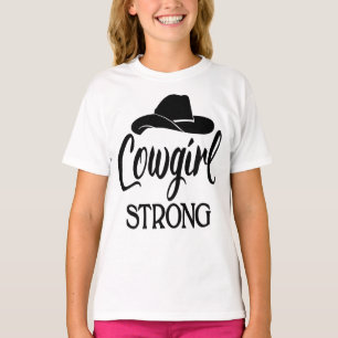 Sassy Cowgirl Sterong Cowboy Pet Line Dancing Rode T-shirt