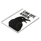 Sassy Crow - Kauw af, Karen. asociale dieren Notitieboek (Linkerzijde)