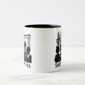 Sassy Cup - Drink de Sass Tweekleurige Koffiemok (Center)