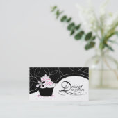 Sassy Cupcake Visitekaartjes (Staand voorkant)