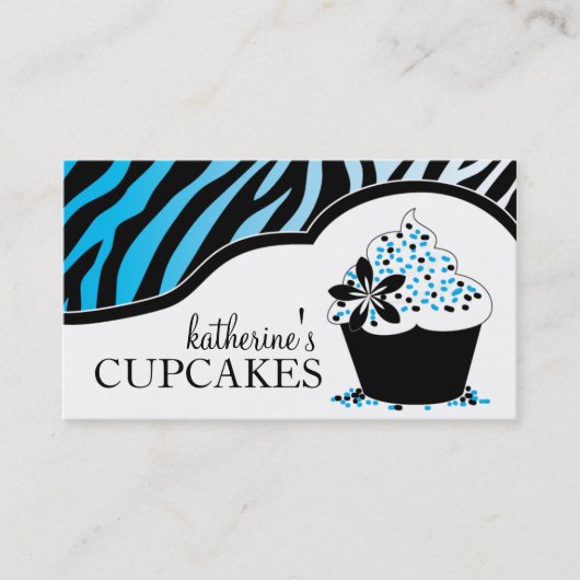 Sassy Cupcake Visitekaartjes (Voorkant)