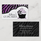 Sassy Cupcake Visitekaartjes (Voorkant / Achterkant)