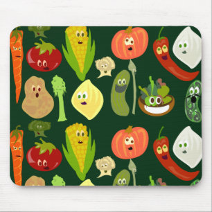 Sassy Cute Veggies! Muismat