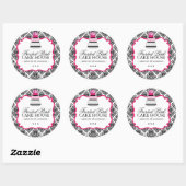 Sassy Damask Cake - Verpakkende Stickers (Vel)