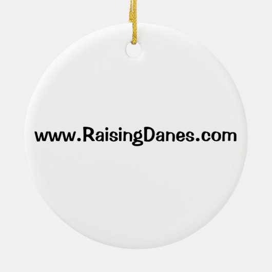 Sassy Dane Ornament (Achterkant)