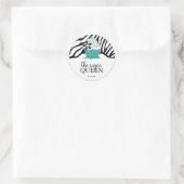 Sassy decoratieve zebra strepen bakkerij Stickers (Tas)