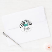 Sassy decoratieve zebra strepen bakkerij Stickers (Envelop)