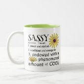 Sassy defined tweekleurige koffiemok (Links)