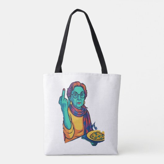 Sassy Denim Tote/Louise says it all Tote Bag (Achterkant)