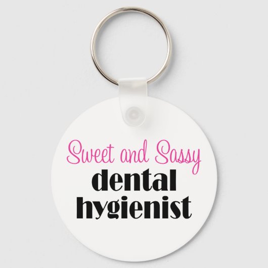 Sassy Dental Hygienist Sleutelhanger (Voorkant)