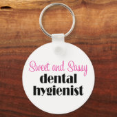 Sassy Dental Hygienist Sleutelhanger (Voorkant)