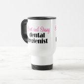 Sassy Dental Hygienist Travel Mug Reisbeker (Voorkant links)