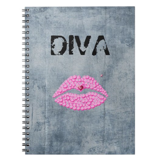 Sassy Diva Lips Notitieboek (Voorkant)