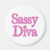 Sassy Diva Magneet (Voorkant)