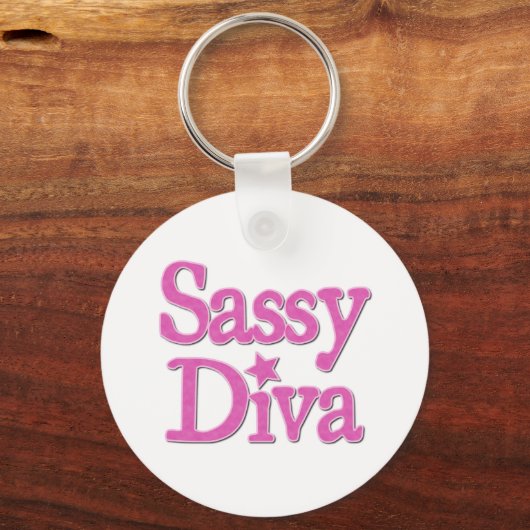 Sassy Diva Sleutelhanger (Voorkant)