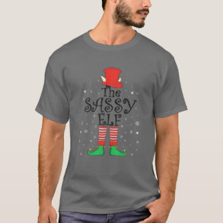 Sassy Elf Kerstmis, Matching Family Group Xma T-shirt