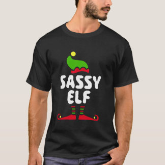 Sassy Elf Matching Christmas Elf T-shirt