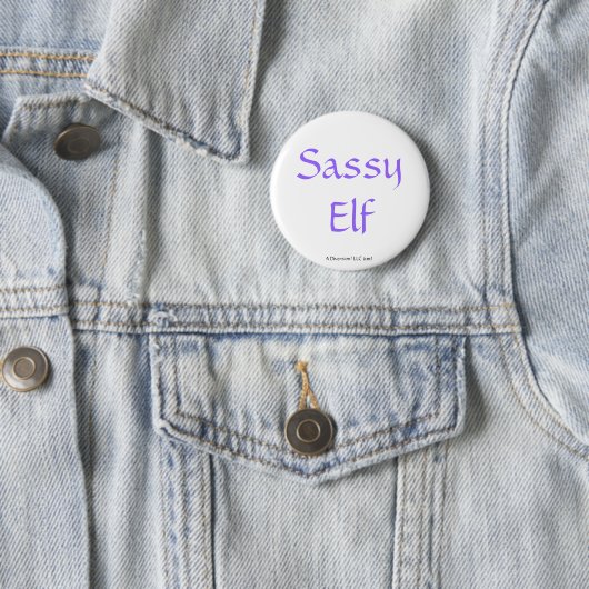 Sassy Elf Ronde Button 5,7 Cm (In situ)