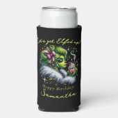 Sassy Elf Squad Meisjes avondje uit Kerstverjaarda Seltzer Blikjeskoeler (Seltzer Voorkant)