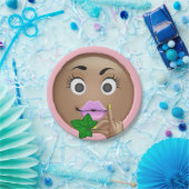 Sassy Emoji Paper-Borden Papieren Bordje (Feest)