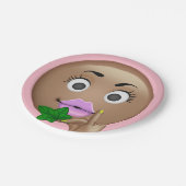 Sassy Emoji Paper-Borden Papieren Bordje (Gekanteld)