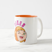 "Sassy en Classy Two-Tone Mok" Tweekleurige Koffiemok (Voorkant rechts)