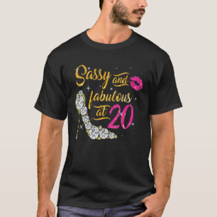 Sassy en fabelachtig op 20 jaar oud 20e verjaardag t-shirt