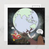 Sassy en het Santa Briefkaart (Voorkant / Achterkant)