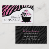 Sassy en Modern Cupcake-Visitekaartjes Visitekaartje (Voorkant / Achterkant)