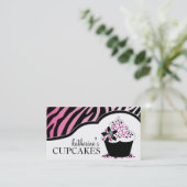 Sassy en Modern Cupcake-Visitekaartjes Visitekaartje (Staand voorkant)