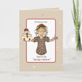 Sassy Etnisch Vrouw Cartoon Grappig Gezegde Verjaa Kaart (Voorkant)