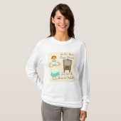 Sassy Fifties Gamer Funny Kitsch Fifties Huisvrouw T-shirt (Voorkant volledig)