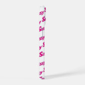 Sassy Fire Roze Typografie Patroon iPhone 15 Case (Rechterkant)